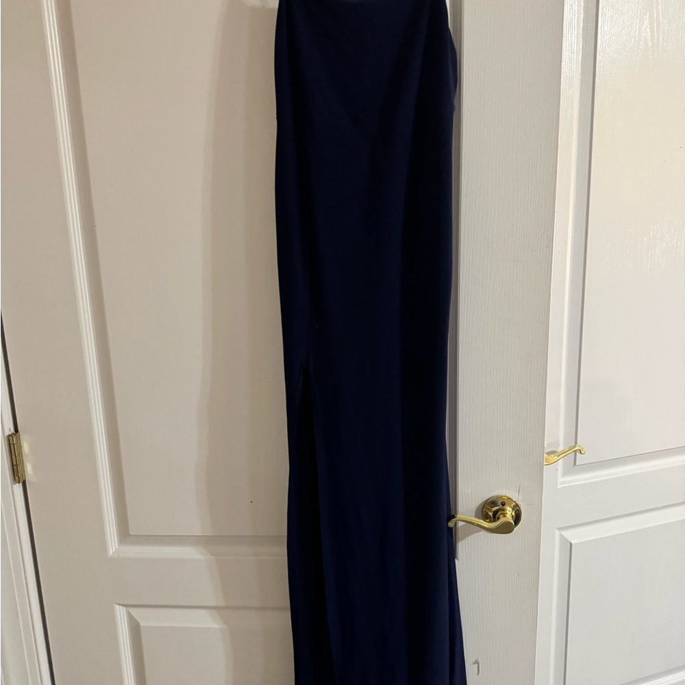 Elegant Navy Blue Maxi Dress